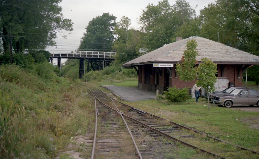 Annapolis Royal train station, 1989