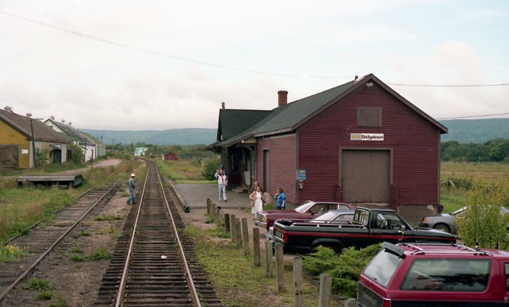 Bridgetown, Nova Scotia train station, 1989