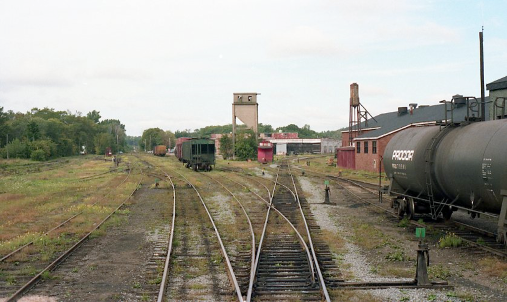 Kentville, NS railway yard, 1989