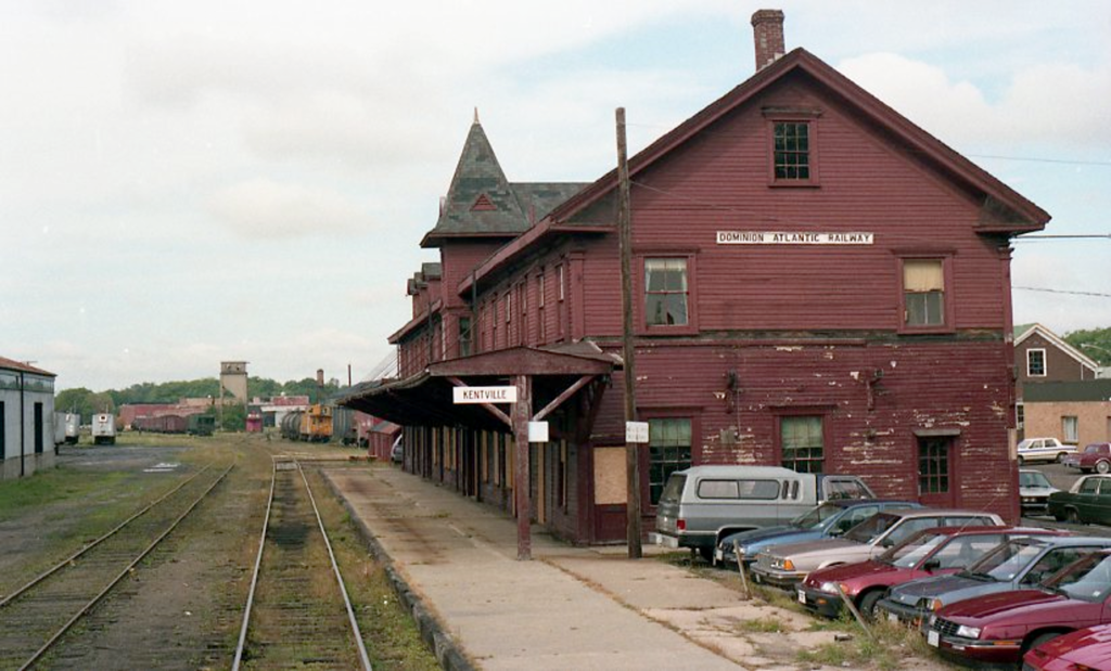 Train station in Kentville, NS, 1989