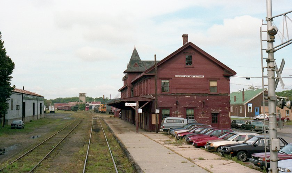 Train station in Kentville, NS, 1989